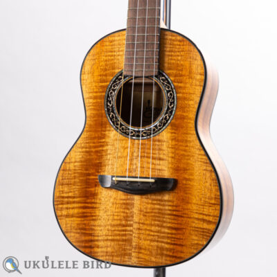 KG Custom Tenor Ukulele All Koa Ebony Binding