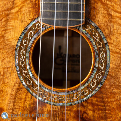 KG Custom Tenor Ukulele All Koa Curly Koa Binding