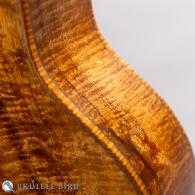 KG Custom Tenor Ukulele All Koa Curly Koa Binding